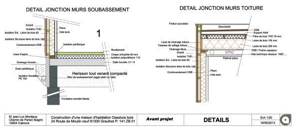 Maison à ossature bois : détails techniques